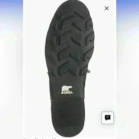 NIB SOREL Emelie Genuine Shearling Short Lace-Up Boot (Women) SZ 8.5 black - Picture 5 of 5